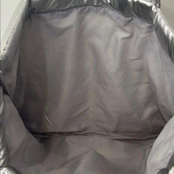 Bath & Body Works Silver Quilted Tote Bag - Picture 3 of 3